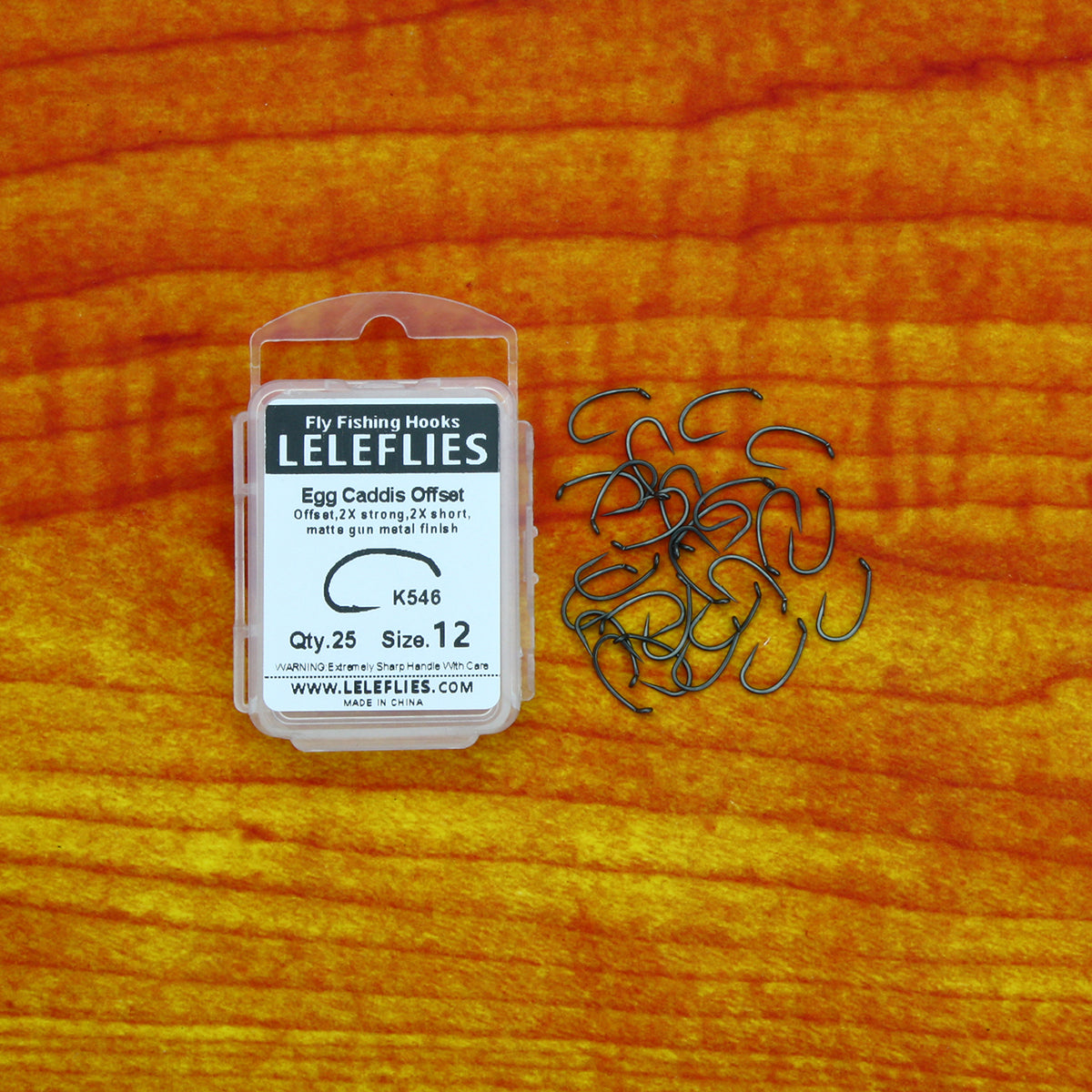 Egg Caddis Offset Nymph Fly Tying Hook 25 per box
