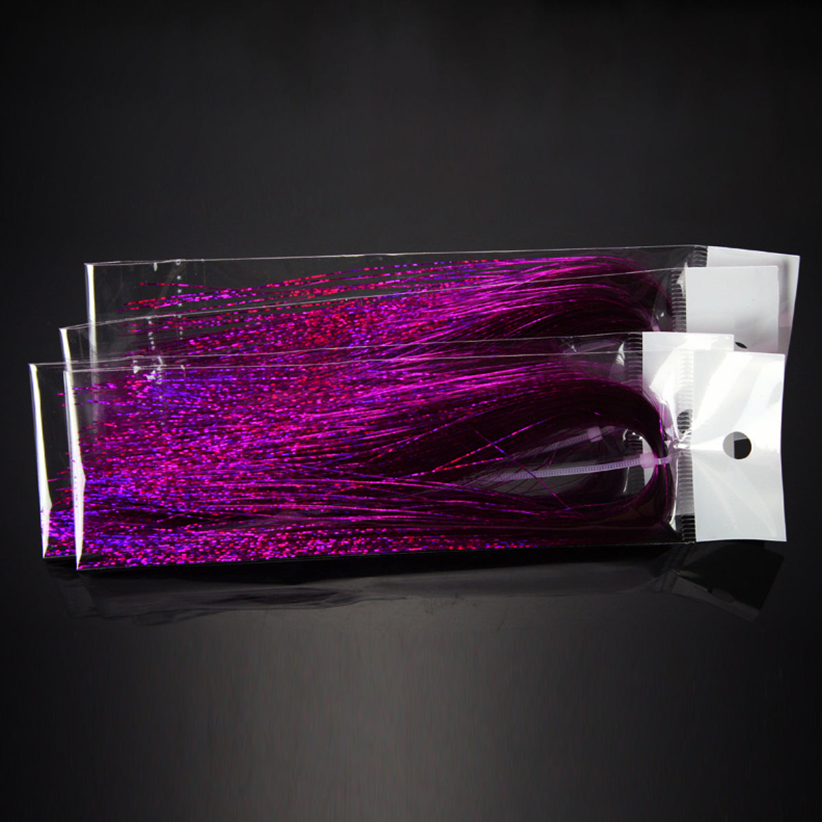Holographic Flashabou Holo Hedron Fly Tying Materials ; 1/69" Wide By 12" Long