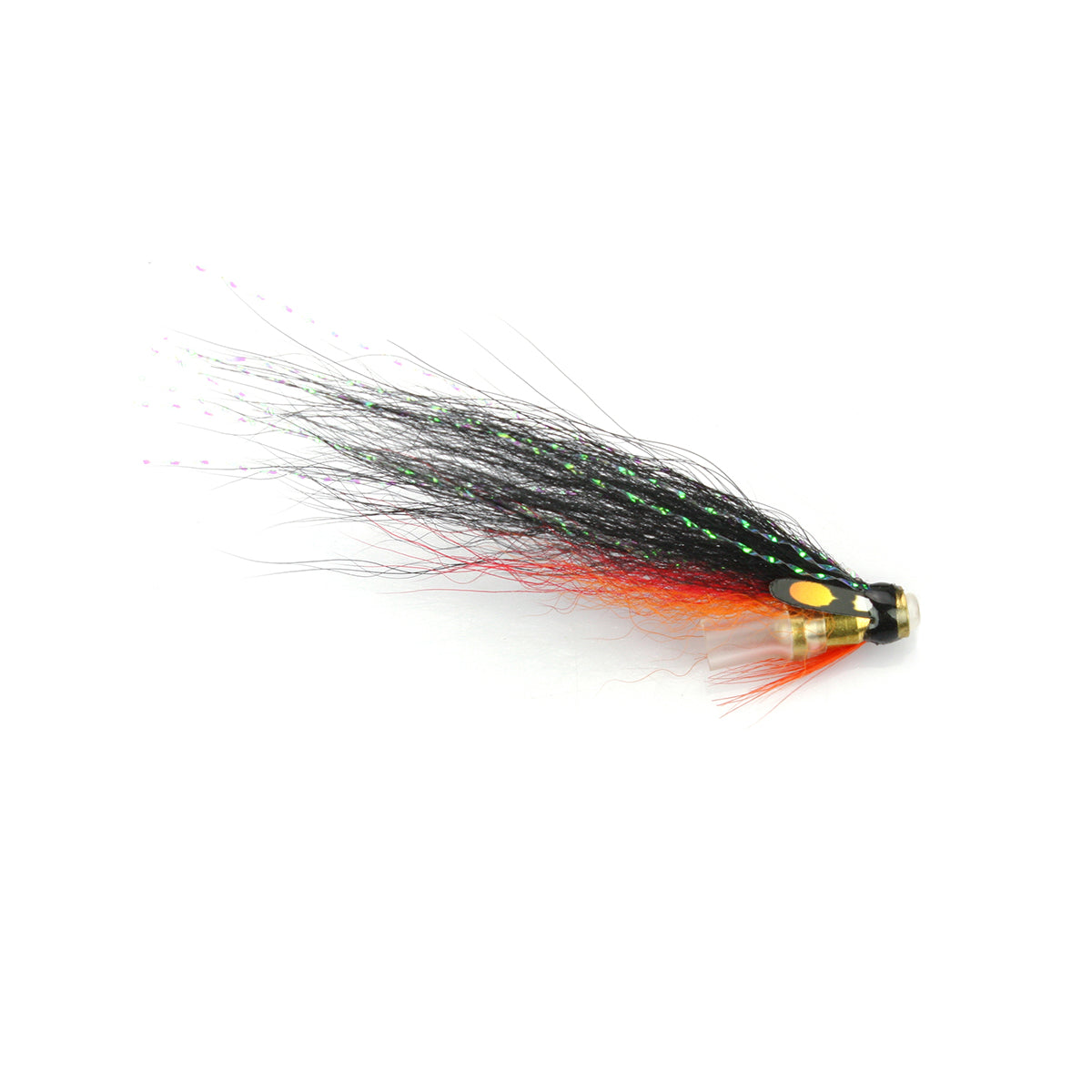 Black Orange Loop Bottle Tube Fly Salmon Flies