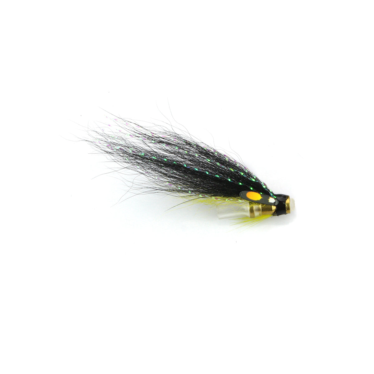 Black Yellow Loop Bottle Tube Fly Salmon Flies