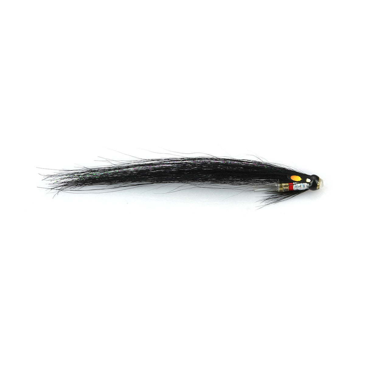 Black Silver Monkey Loop Bottle Tube Fly Salmon Flies