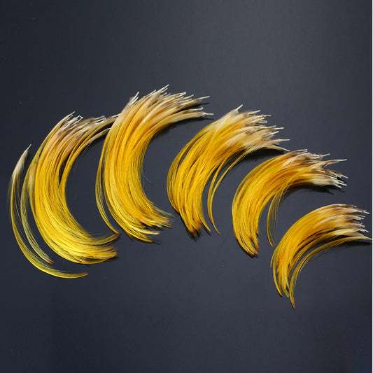 Hand Selected Golden Pheasant Crest Feathers Natural Fly tying material; Available In 5 Sizes