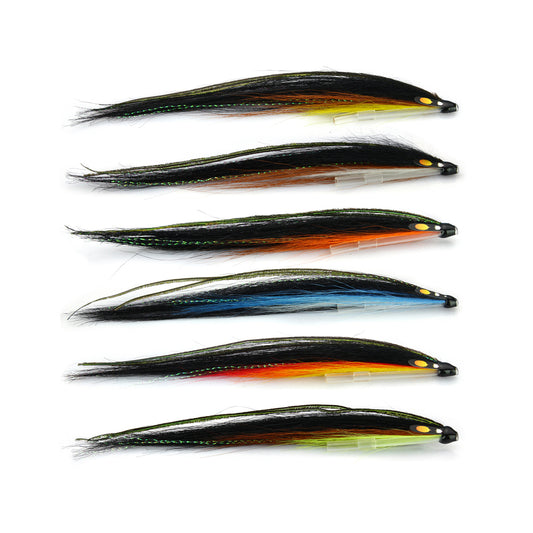 Tube Fly Laerdal Sunray Shadow Salmon Fly Sea Trout Flies Plastic Tubes Selection(12-pack)