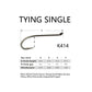 Tying Single Hooks For Fly Fishing Salmon Series K414