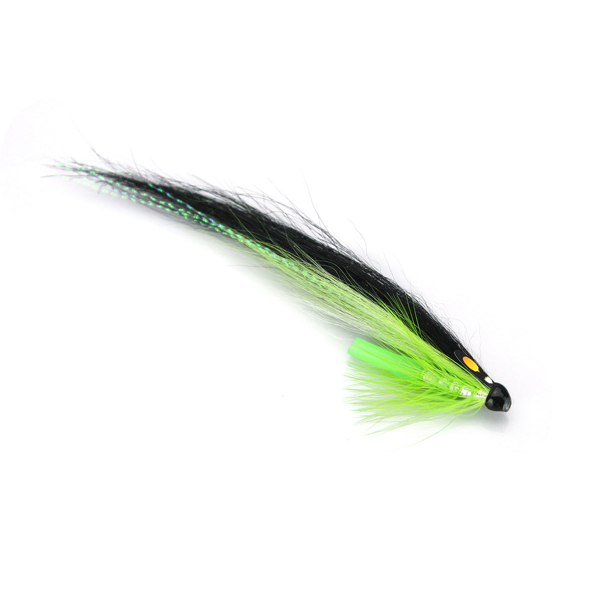 Posh Sunray Green Salmon Fly Sea Trout Flies Plastic Tubes